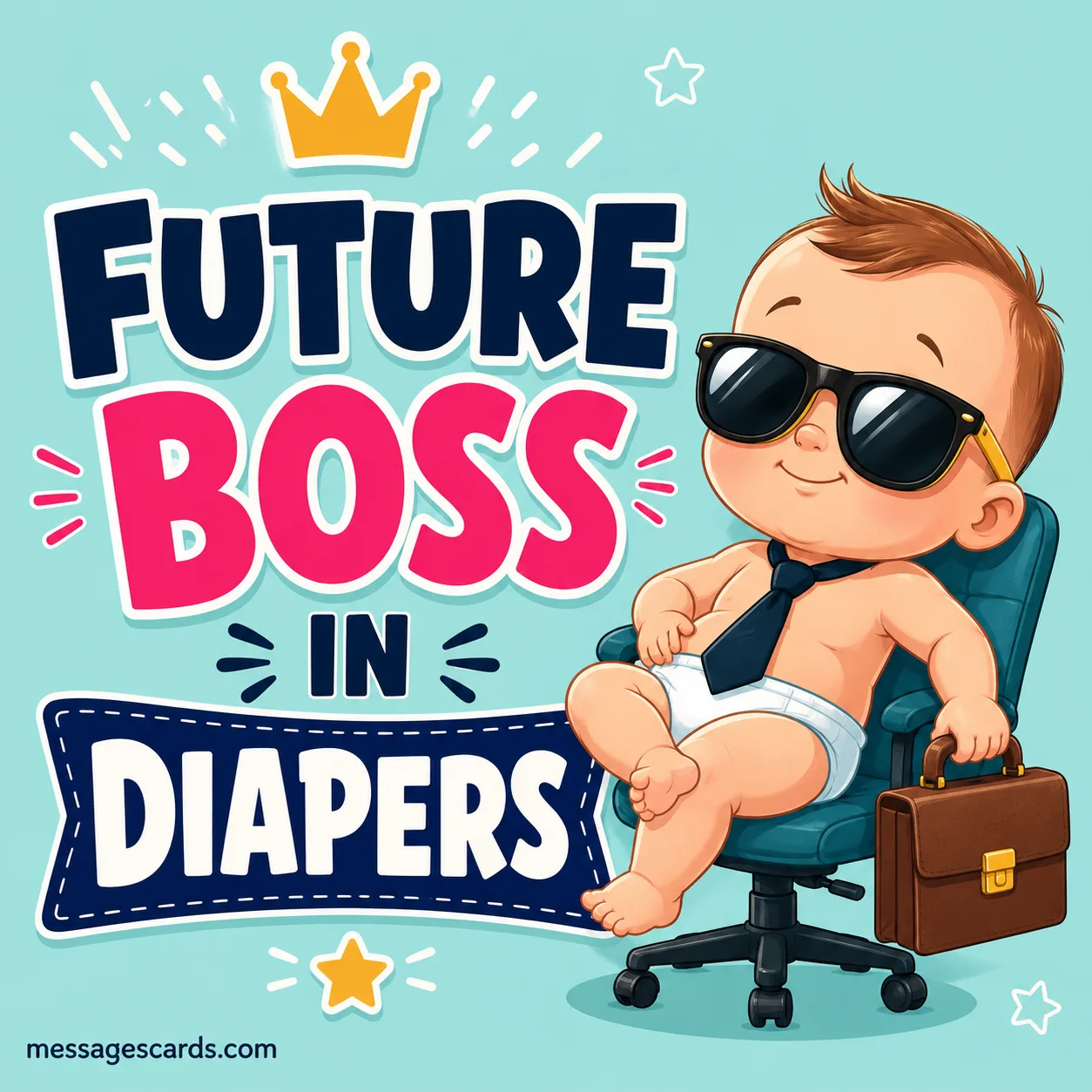Future boss in diapers