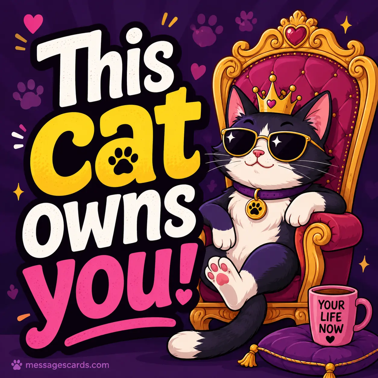 This cat owns you with confident feline attitude